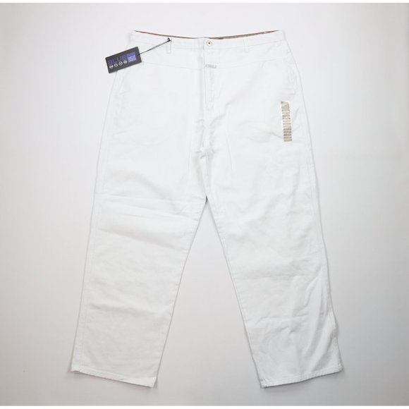 NOS Vintage 90s Marithe Francois Girbaud Mens 44x32 Baggy Wide Leg Jeans White